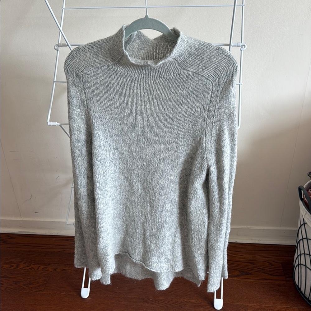 TNA Gray Cowl Neck Sweater Soft Knit Relaxed Fit - Picture 1 of 2